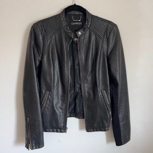 Express Faux Leather Jacket Size Medium